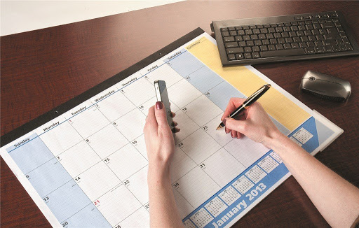 Desk calendar – day to day needs